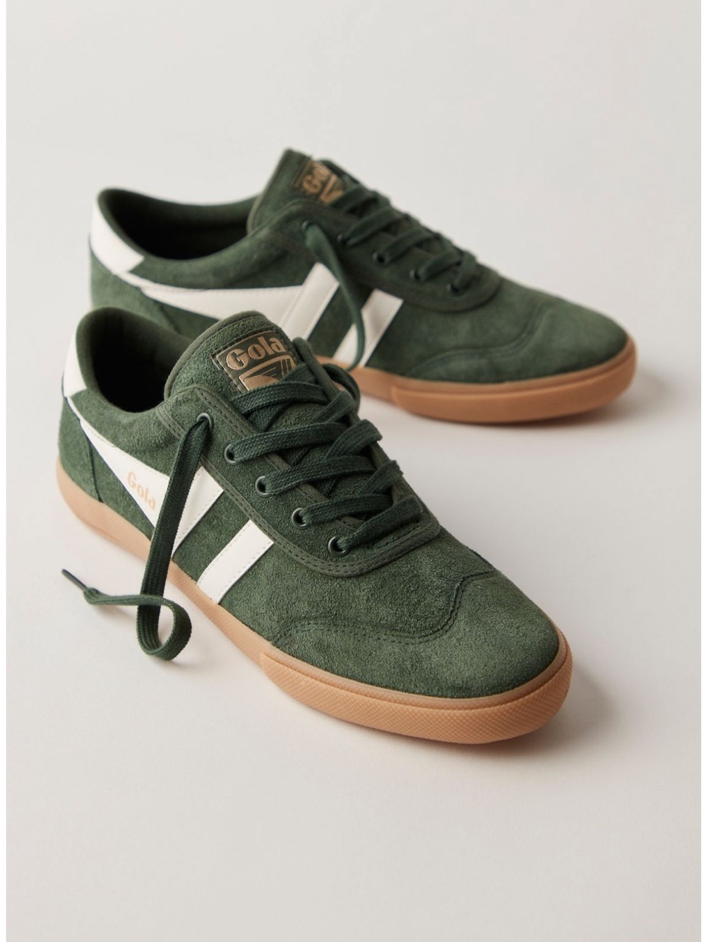 GOLA Badminton Suede Sneakers in Dark Green- Size 8- New In Box